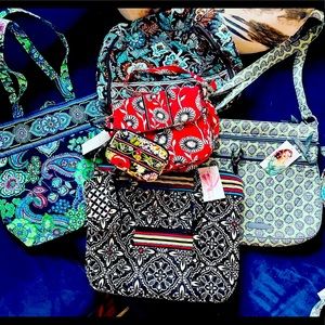 🌼 VARIOUS NEW VERA BRADLEY TRAVEL BAG PURSES & BIBLE HOLDER COVER FLORAL BOHO